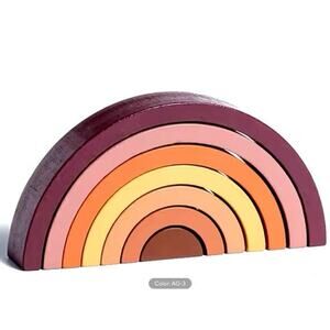 New toddler, kids rainbow arches building toy
